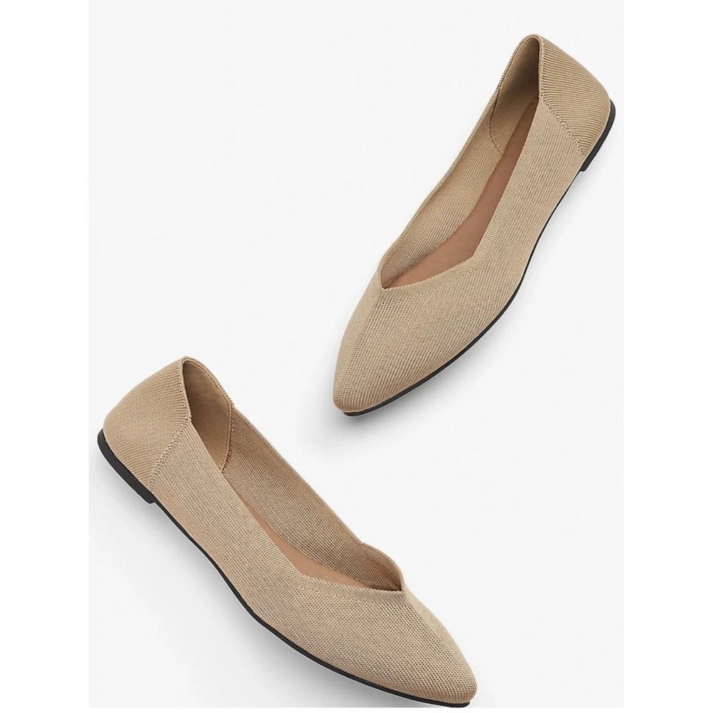 MIA Womens Size 6M Kerri Slip On Flats Flyknit Comfort Shoes in Sand $50